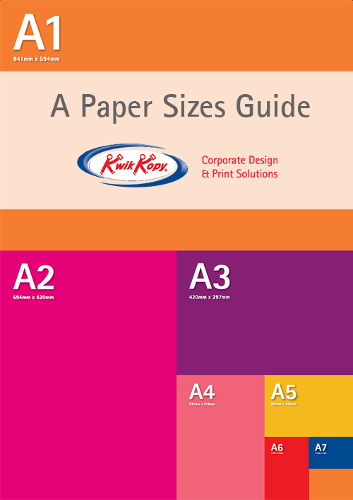 printer sheet sizes chart