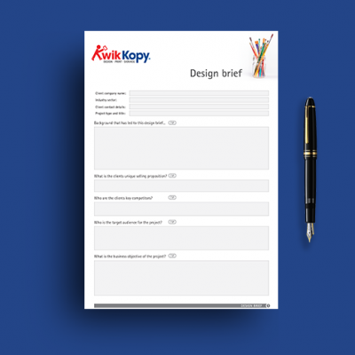 Free Graphic Design Brief Template & Tips to Download | Kwik Kopy