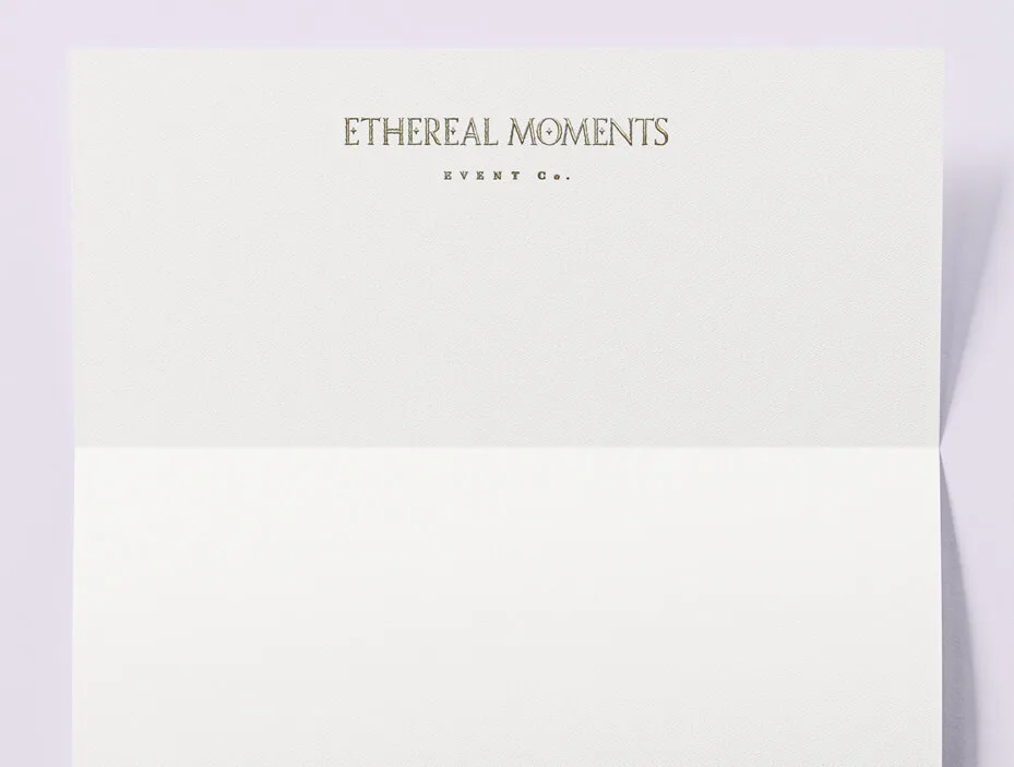 Ethereal_Letterhead Unique Finishes